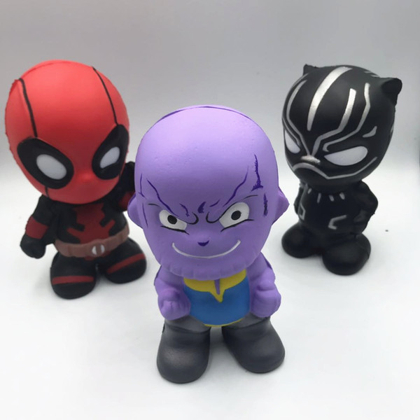 Squishy Avengers Squishy Toys Slow Rising Marvel Movie Squishy Toy Super hero Thanos Spider-Man Squishies an-stress Toys