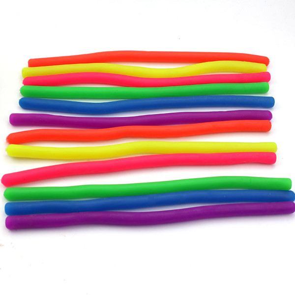 Stretchy String Fidget Noodle Sensory Toys for Relaxing Therapy Good for Stress Relief for Kids Stretchable & Flexible