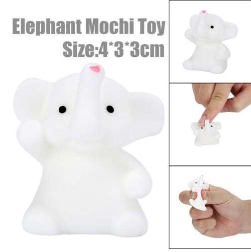 Slow Rising 4CM Cute Elephant Mochi Squishy Squeeze Healing Fun Kids Kawaii Toy Stress Reliever Deco Decompression Toys Jan23