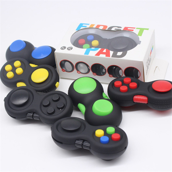 6 Color Fidget Pad Second Generation Cube Fidget Hand Shank Gamepad Magic Fidget Pad Cube Decompression Toys B1224