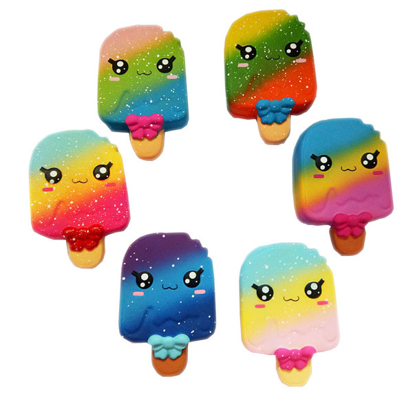 Fidget PU 5 Color rainbow Ice cream toys Squishy Slow rebound squishy Simulation Funny Gadget Vent Decompression toy B001