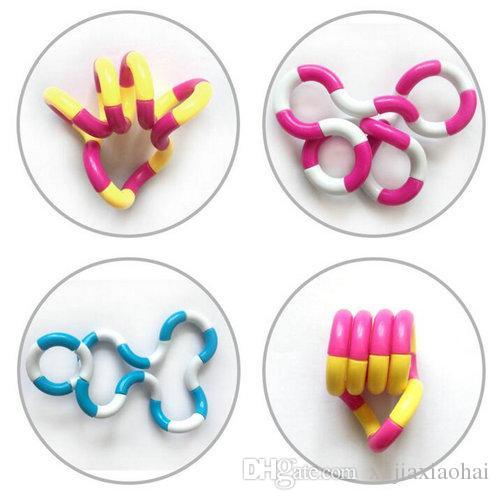 Fidget Fiddle Adult Anti Stress Hand Sensory EDC Decompression Toy for Kids Autism Finger Training Novelty Twisted Ring