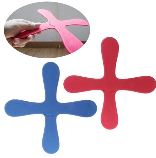 EVA Boomerang Cross Shape Flying Toys Outdoor Park Saucer Funny Game Children Sports Throw and Catch Flying Disc Kids Toy KKA6006