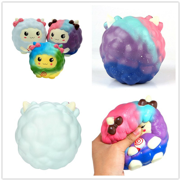 Cute Kawaii Beauty simulation Sheep Squishy soft Slow Rising Scented Bread Squshies Squeeze toy Sheep Kids Toys Gift