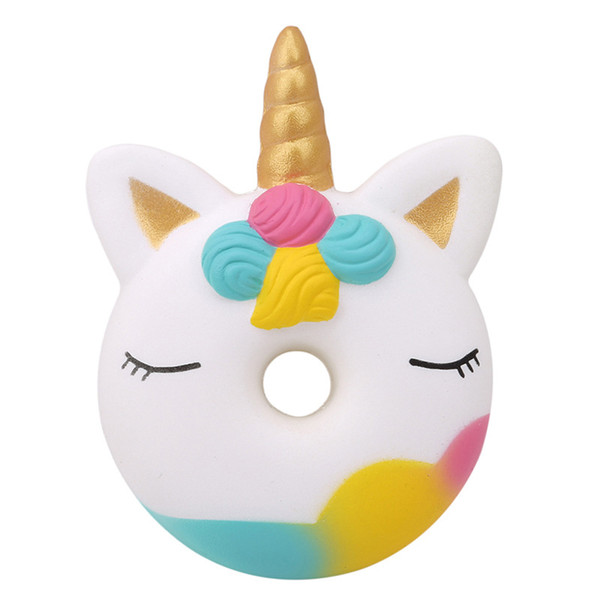 Jumbo Kawaii Unicorn Donut Squishy Cake Bread Squishies Cream Scented Slow Rising Squeeze Toy Kids Xmas Birthday Gift 13*9CM