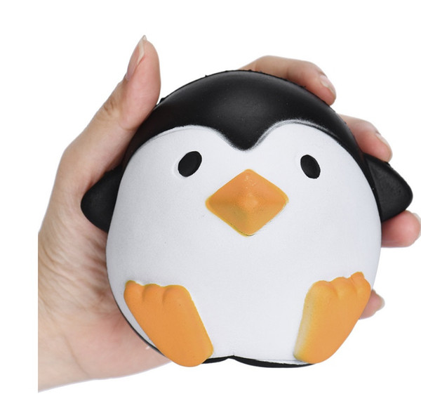 11CM Jumbo Kawaii Cute Penguin Squishy Slow Rising Relieve Stress Soft Sweet Charm Scented Bread Cake kid Toy Gift new by dhl