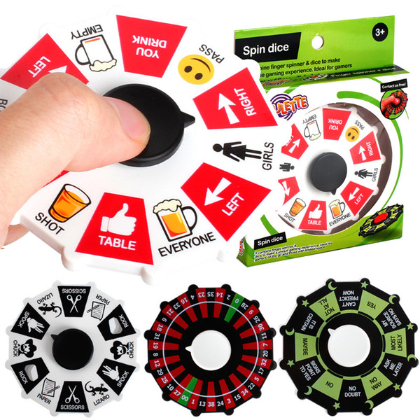 Fortune Roulette Wheel Fidget Spinner Lucky Wheel Spinners Spinning Turntable Hand Spinner Stress Relief EDC Decompression Fidget Toys DHL
