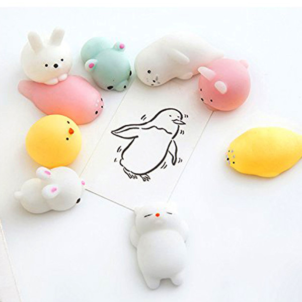 Squishy Slow Rising Jumbo Toy Bun Toys Animals Cute Kawaii Squeeze Cartoon Toy Mini Squishies Cat Squishiy Fashion Rare Animal Gifts Charms