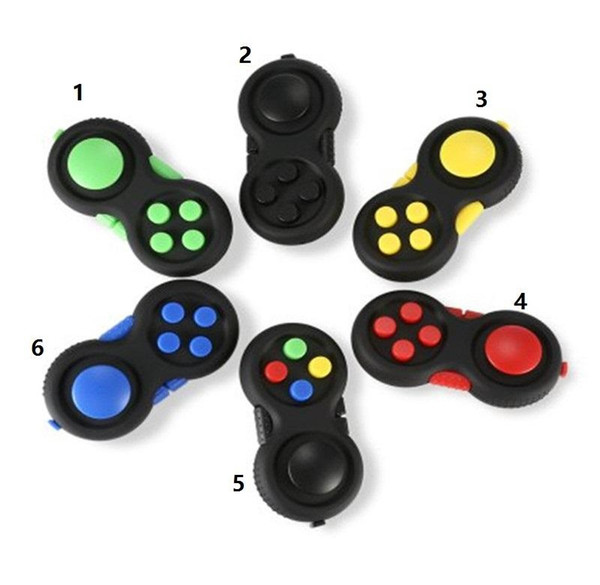 Fidget Pad 6 Color Second Generation Cube Fidget Hand Shank Gamepad Magic Fidget Pad Cube Decompression Toys KK357