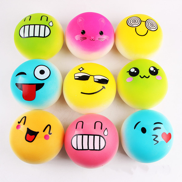 Emoji jumbo squishy Kawaii Squishies Jumbo Cute Squishy funny face bread Slow Rising Kid Toy Christmas Gift DHL shipping STS216