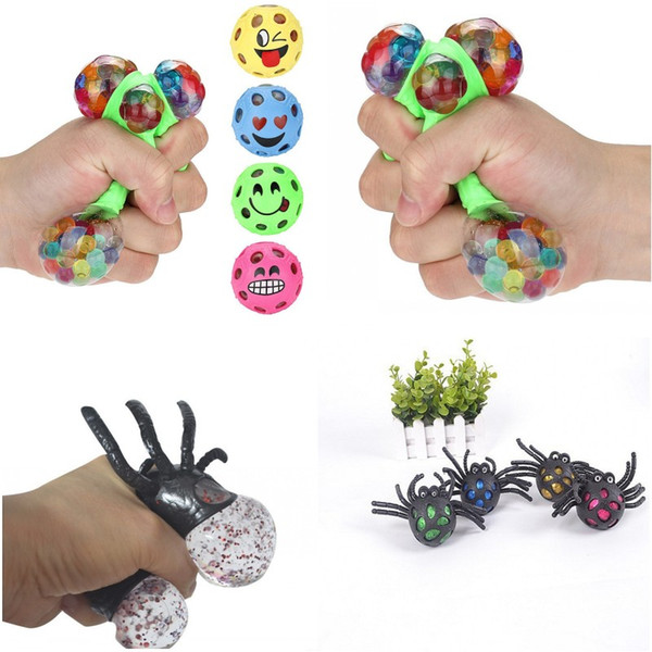 Expression football pinch player pinch crystal grape ball gold powder spider decompression whole person toy children's toys