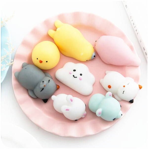 Funny Animals Squishy Toys Baby Educational Toys novelty Kawaii Bear Duck Pig Cat Squeezes Decompression kids Toys Squishies Stress Reliever