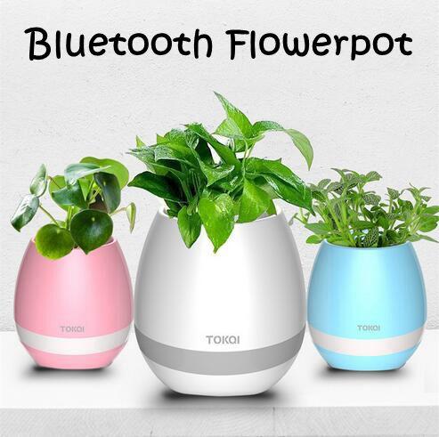 Creative TOKQI Bluetoth Smart Touch Music Flowerpots Plant Piano Music Playing K3 Wireless Flowerpot Without Plant CCA6283 30pcs