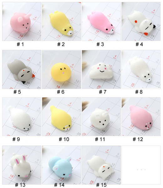 Animal Vent Toy Cute Panda Duck Rabbit Anti Stress Ball Novelty Fun Antistress Squeezing Finger Exercise Stress Toy Color Random