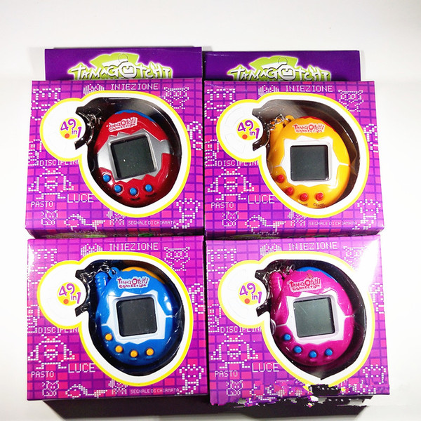 Hot sale Tamagotchi Electronic Pets Toys 90S Nostalgic 49 Pets in One Virtual Cyber Pet Toy Funny Tamagochi With Retail Box