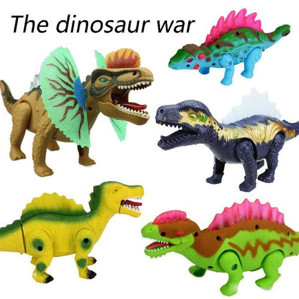 Electric Dinosaur bark Toy Interactive Toys Walk Brinquedos Wyvern hadrosaur Stegosaurus tyrannosaurus always one for kids toys