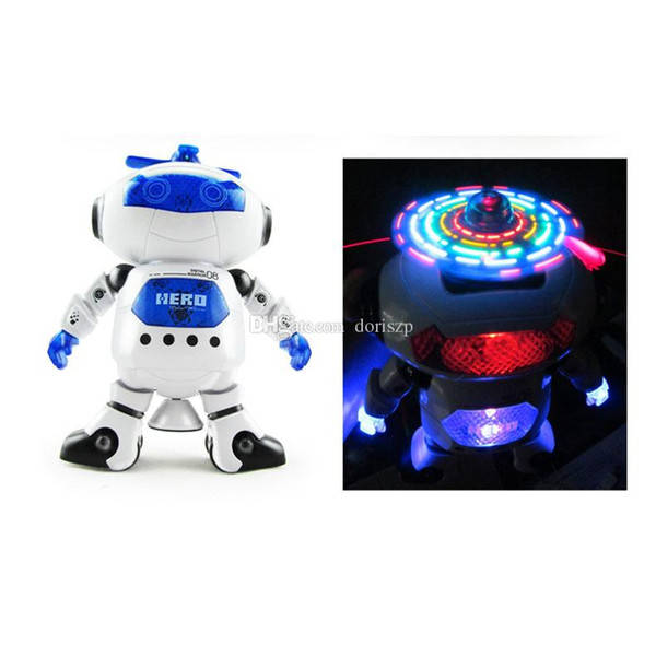 NEW Dancing Robert Electronic Toys With Music And Lightening Best Gift For Kids Model toy space robot dance creative