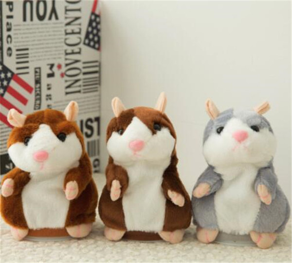 Talking Hamster Talk Sound Record Repeat Hamster Stuffed Plush Animal Kids Child Toy Talking Hamster Plush Toys Christmas Gifts