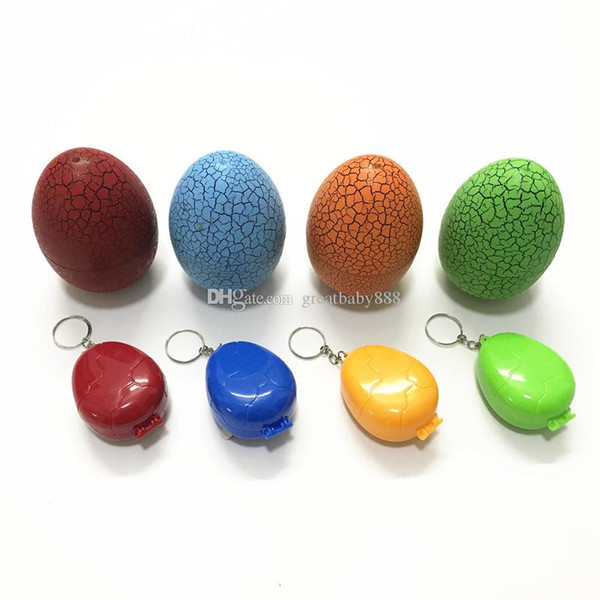 Tumbler Electronic Pet machine Keyring Pendant with crack eggs Puzzle Game children Keychain Electronic Pet Toys C3285