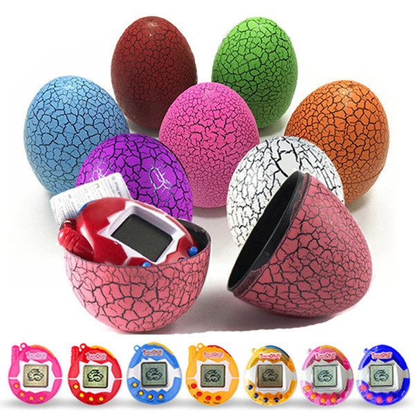 Hot Tamagochi Pets Tumbler Dragon Dinosaur Eggs Ball with Battery Digital Reto Game Child Toys Tamagotchis Christmas Gifts for Kids