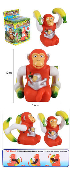 carton lovely Free shipping Creative electric toys luminous music gorilla monkey somersaults Children's toys wholesale supply stall