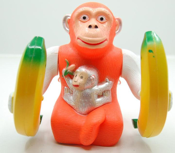 2016 free ship frozen Creative emitting electric toys somersault gorilla monkey music toys for children free shipping wholesale supply stall