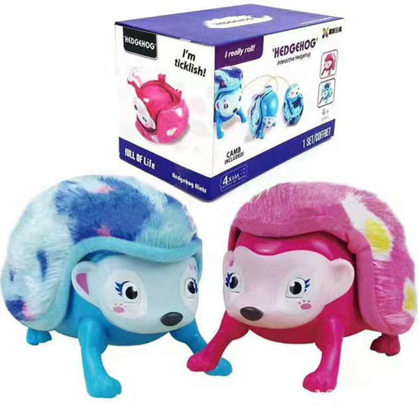 Interactive Hedgehog Pet With Lights Sounds And Sensors By Spin Master Light-up Walk Roll Headstand Toys