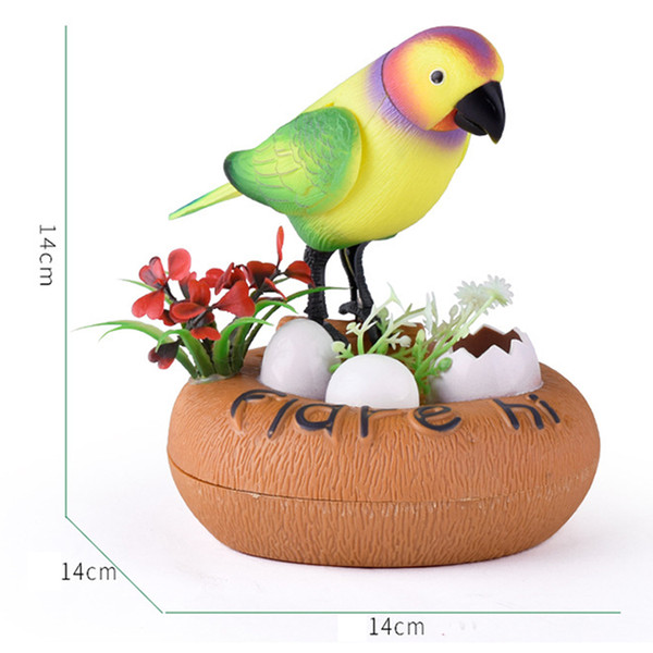 Creative Sound Voice Induction Electric voice-activated Toy Singing Tweeting Bird