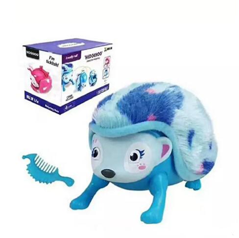 Hot Interactive Pet Hedgehog with Multi-modes Lights Sounds Sensors Light-up Eyes Wiggy Nose Walk Roll Headstand Curl up Giggle Toys