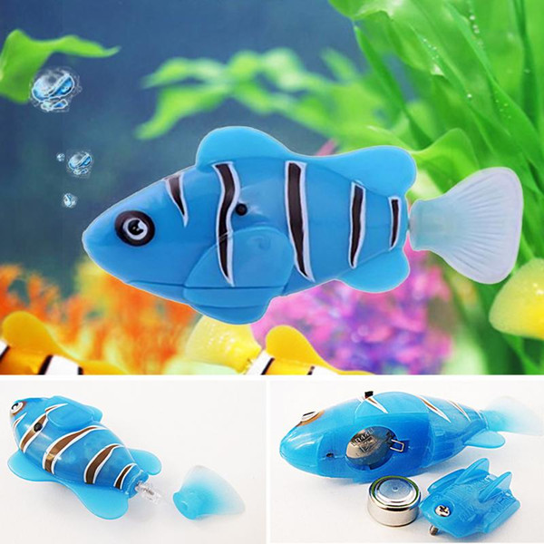 RC Fish Activated Battery Powered Robot Toy fish Robotic Pet Interactive Electronic Pet Simulation Animal Toys