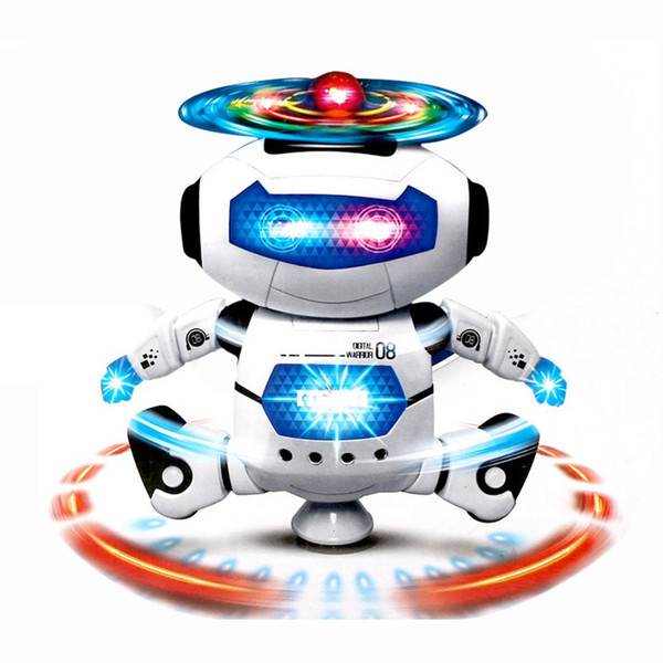 Space Dancing Humanoid Robot Toy With Light Children Pet Brinquedos Electronics Jouets Electronique for Boy Kid