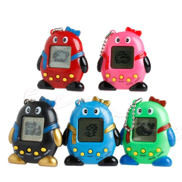 2017 NEW 168 Pets 90S Nostalgic Virtual Pet Cyber Pet Digital Pet Tamagotchi Penguins E-pet Gift Toy Handheld Game Machine