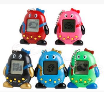 100pcs Funny Vintage Virtual Pet Cyber Toy Pets In One Toys Tamagochi Penguins Toy Gift New Retro Game Toys Tamagotchi Digital Pet Game