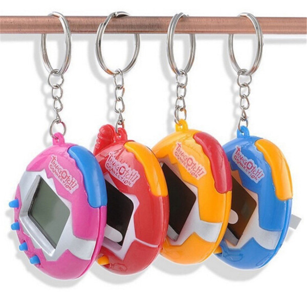 Hot Sale Mixed colors Tamagotchi Toys with button cell Retro Game Virtual Pets electronic toy for kids christmas party gift