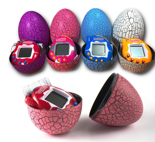 New Tamagotchi Electronic Pet Toy with a keychain in a Tumbler Egg EDC Cartoon Surprise Egg Electronic Pet Digital E-Pet DHL Free