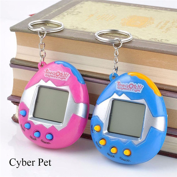 New Retro Game Toys Pets In One Funny Toys Vintage Virtual Pet Cyber Toy Tamagotchi Digital Pet Child Game Kids Free DHL