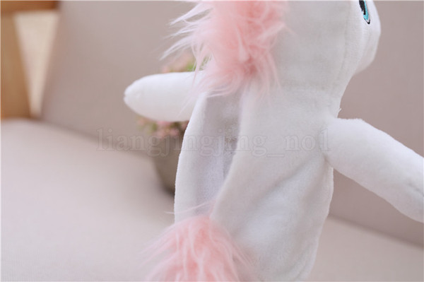 18cm Kawaii Unicorn Plush Sound Toy Walking Talking Record Plush Unicorn Stuffed Toys for Kids Birthday Gift Doll FFA852