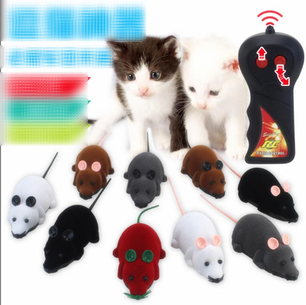 Mouse Toys Wireless RC Mice Cat Toys Remote Control False Mouse Novelty RC Cat Funny Playing Mouse Toys For Cats Dropshipping C2