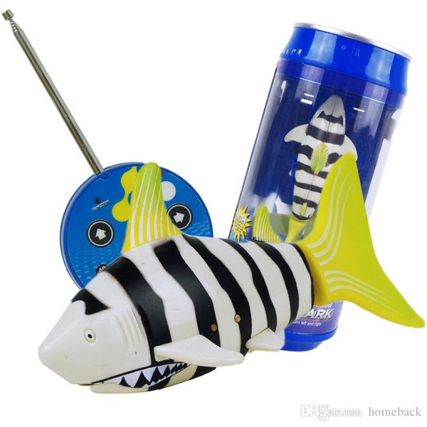 FREE DHL Coke Can Mini 3CH Remote Control Air Flying Shark Fish Water Game Toy Radio Inflatable Toys Funny RC Shark