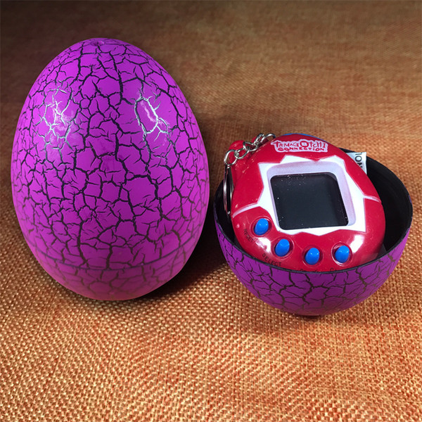 Toy with a keychain EDC Multi-color Cartoon Surprise Egg Electronic Pet Mini Hand-hold Game Machine, a Gifts Toy