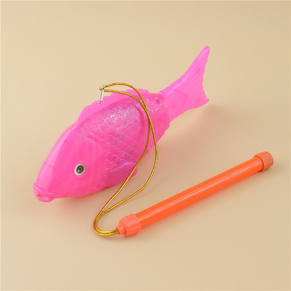 Yiwu Hot selling Electric Fish Factory whole body hair Flash swing Music Electric Fish Children Light-emitting Toys Wholesale