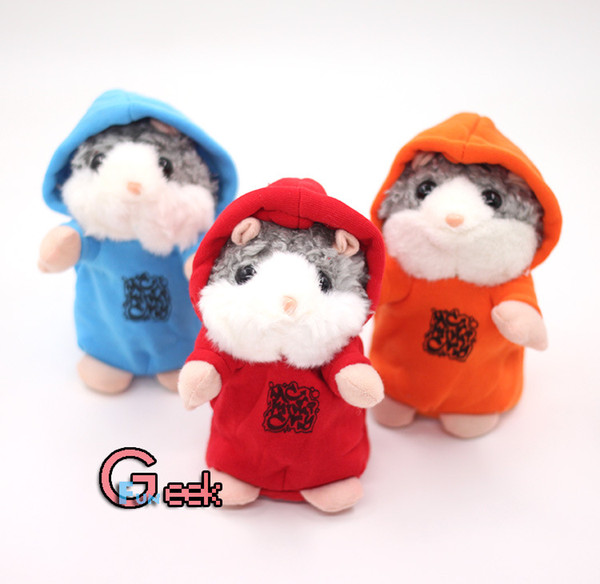 Talking Hamster Talk Sound Record Repeat Hamster Stuffed Plush Animal Kids Child Toy Talking Hamster Plush Toys Christmas Gifts