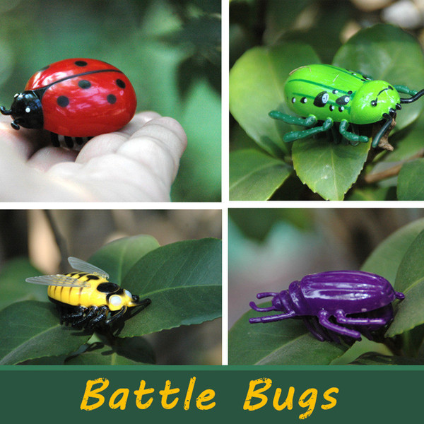 Battle Bugs Electronic Pet Toys Electric Cicada Ladybug Emulation Bugs Toys For Kids Novelty Toys Gifts Insect Factory Free DHL A895