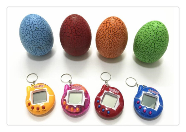 Multi-colors Dinosaur egg Virtual Cyber Digital Pet Game Toy Tamagotchis Digital Electronic E-Pet Christmas Gift