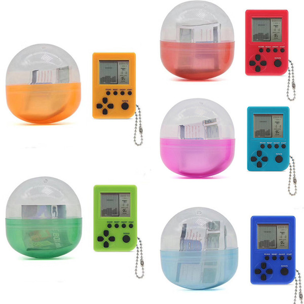 Tetris Game Machine Mini Egg Classical Nostalgic Electronic Game Machine For Kids Gashapon Toys Gifts B131