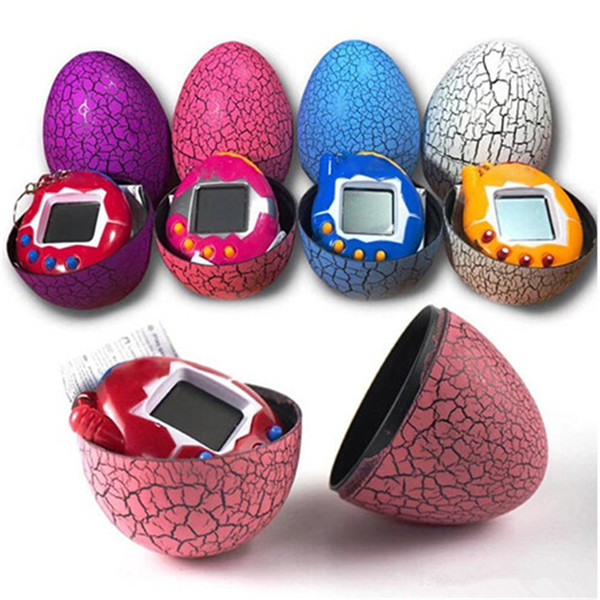 Tamagotchi tumbler Toy with a keychain EDC Multi-color Cartoon Surprise Egg Electronic Pet Mini Hand-hold Game Machine, a Gifts Toy