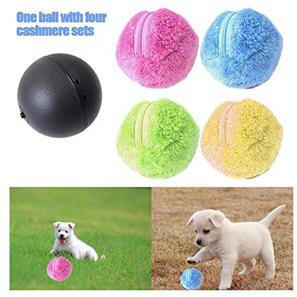 Automatic Rolling Ball Electric Toy for Dog Cat Mini Robot Cleaner Dog Intelligence Electric Powered Clean Household Microfiber Ball