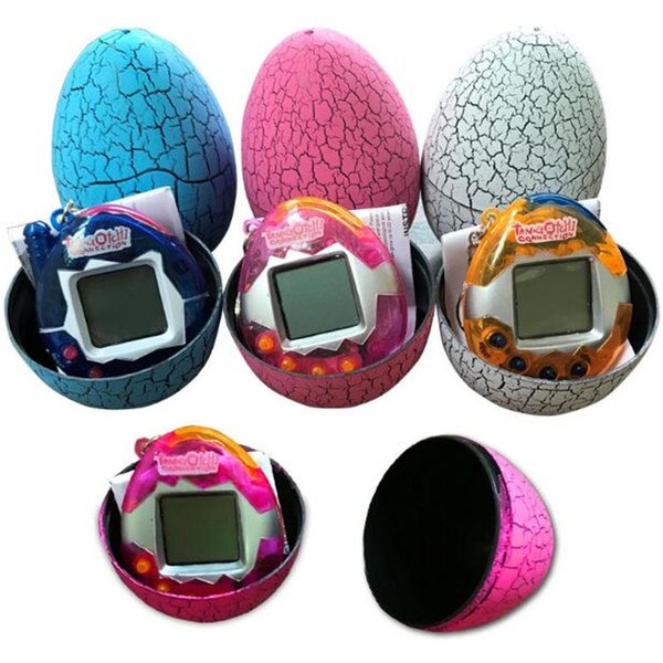 New Retro Dinosaur Egg Tumbler Virtual Cyber Digital Pets Electronic Game Machine Electronic Digital Toy Handheld Game Pet Machine