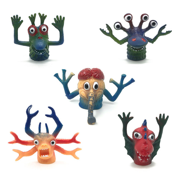 TPR Animals finger puppets Kids soft plastic storytelling props monster Finger toys fingerstall Kids performance party toys