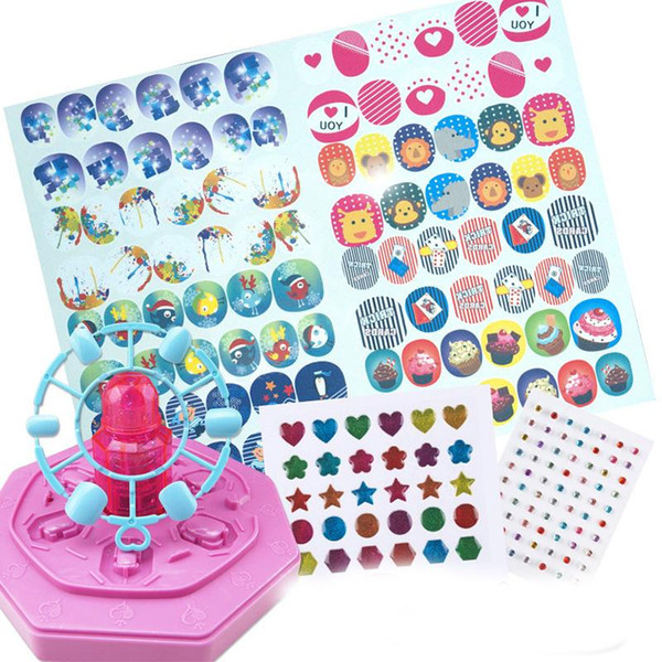 Girl Play House Makeup Dress Up Nail Makeup Set Children Accessories Handmade Nail Sticker Diy Toy